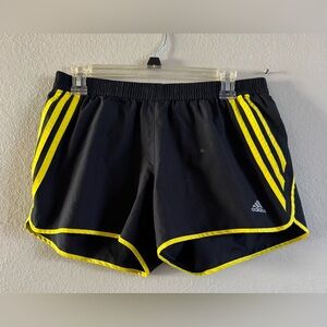 Adidas Women’s Climalite Shorts Black W Side Stripes & Trim Size Med Drawstring